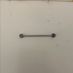 Purple Barbell Piercing Jewelry for industrial